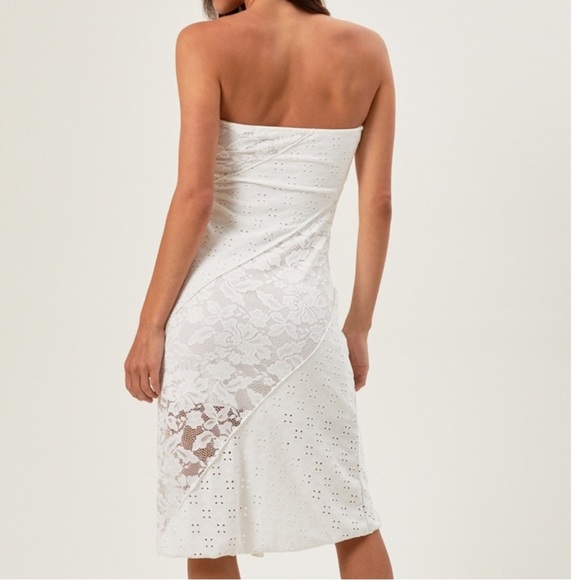 Alrar’d state Jasmine Midi Lace Strapless Dress - Picture 7 of 8